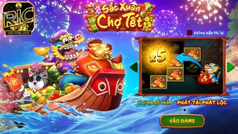 Sắc xuân chợ tết Ricwin