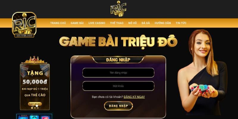 Hướng dẫn đăng ký Ricwin chi tiết từng bước